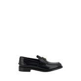 Prada Loafer aus schwarzem Leder mit Logo