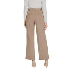Street One Beige Viskose-Stoffhose