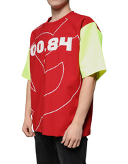 Dolce & Gabbana Baumwoll-T-Shirt für Herren mit mehrfarbigem Logo und Rundhalsausschnitt