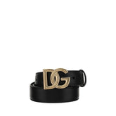 Dolce & Gabbana Schwarzer Gürtel aus Kalbsleder Bos Taurus regulär