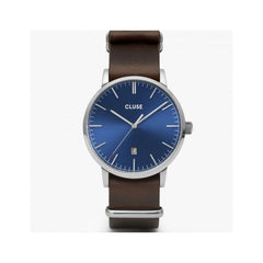 Cluse Lederarmbanduhr braun