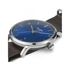 Cluse Lederarmbanduhr braun