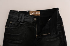John Galliano Grey Wash Baumwoll-Stretch Jeans im Regular Fit