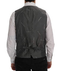 Dolce & Gabbana Graue STAFF Baumwoll-Viskose-Weste