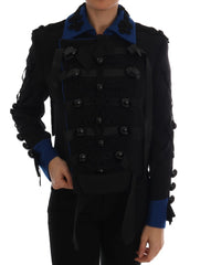 Dolce & Gabbana Schwarze Trenchjacke aus Wolle