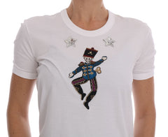 Dolce & Gabbana Weißes Baumwoll-Märchen-T-Shirt