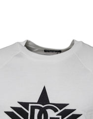 Dolce & Gabbana Wit DG Sport T-shirt met Ronde Hals en Korte Mouwen