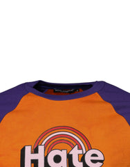 Dolce & Gabbana Orange Purple Graphic Print Kurzarm-T-Shirt