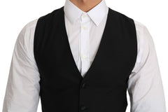 Dolce & Gabbana Schwarze Weste aus Wolle