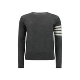 Thom Browne Gray Wool Oves Aries Sweatshirt
