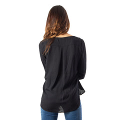 Vila Clothes Black Polyester Blouse