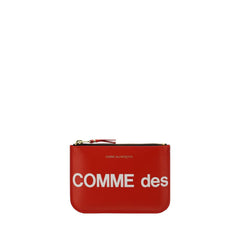 Comme Des Garçons Red Calf Leather Bos Taurus Wallet
