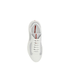 Prada White Polyamide Low Top Sneakers