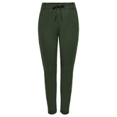 Alleen groene casual broek van viscose