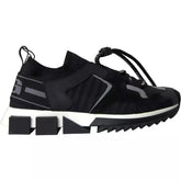 Dolce & Gabbana Sorrento Herren Sneakers mit Logo in Schwarz und Weiß