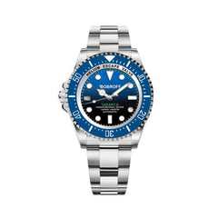 Bobroff Silver Stainless Steel Sport Watch
