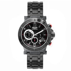 Bobroff Black Stainless Steel Dress Watch