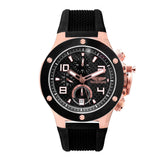 Bobroff Black Rubber Dress Watch