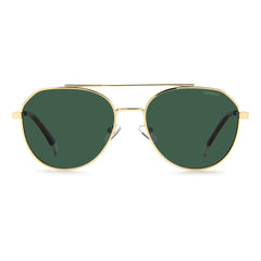 Polaroid Gold Stainless Steel Sunglasses