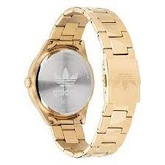 Adidas Goldfarbene Edelstahl-Armbanduhr