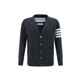 Thom Browne Gray Wool Oves Aries Cardigan