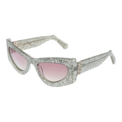 GCDS Sonnenbrille aus silbernem Azetat