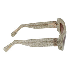 GCDS Sonnenbrille aus silbernem Azetat
