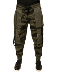 Dolce & Gabbana, grüne Jogginghose aus Baumwolle