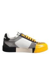 Dolce & Gabbana Mehrfarbige DNA Low Top Sneakers aus Leder