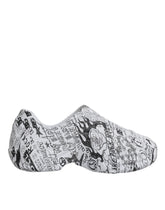 Dolce & Gabbana Daymaster Sneakers mit Graffiti-Muster in Weiß und Schwarz