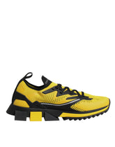 Dolce & Gabbana Gelbe SORRENTO Sport Stretch Sneakers Schuhe