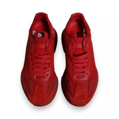 Dolce & Gabbana Rote Daymaster Low Top Sneakers aus Leder