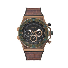 Guess Brown Synthetic Dress Watch