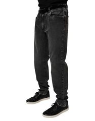 Dolce & Gabbana Schwarze Skinny-Jeans aus Baumwollstretch für Herren