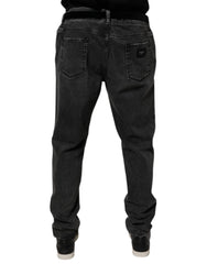 Dolce & Gabbana Schwarze Skinny-Jeans aus Baumwollstretch für Herren