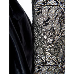 Lardini Cocktailkleid aus schwarzem Polyester