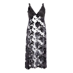 Lardini Schwarzes Viskose-Cocktailkleid