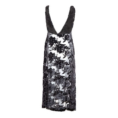 Lardini Schwarzes Viskose-Cocktailkleid