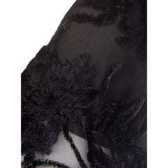 Lardini Schwarzes Viskose-Cocktailkleid