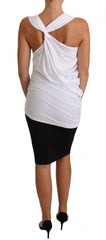 Cavalli Weißes Tanktop CAVALLI T-Shirt Jersey