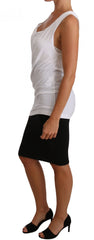 Cavalli Weißes Tanktop CAVALLI T-Shirt Jersey