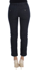 Dolce & Gabbana Polka Dotted Slim Capri Jeans