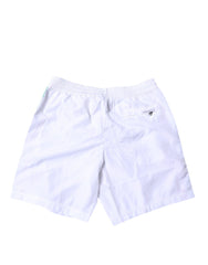 Dolce & Gabbana White Stripes Beachwear Shorts 2-teilige Bademode