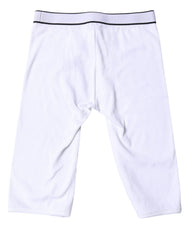 Dolce & Gabbana White Logo Cotton Cropped Tights Underwear