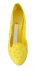 Dolce & Gabbana Gelbe Kristall-High Heels Aschenputtel-Schuhe