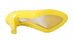 Dolce & Gabbana Gelbe Kristall-High Heels Aschenputtel-Schuhe