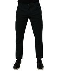 Dolce & Gabbana Dunkelgrüne Baumwoll-Denim-Jeans für Herren im Loose Fit