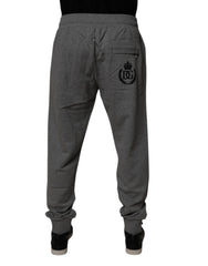 Dolce & Gabbana Graue Jogginghose aus Baumwolle mit Logo für Herren