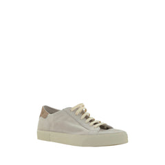 Brunello Cucinelli Sneaker aus cremeweißem Leder