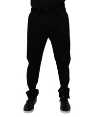 Dolce & Gabbana Schwarze Herren-Enge-Hose aus Baumwolle